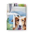 Borzoi Spring Path Apron – Artist-Designed Kitchen, BBQ & Craft Apron