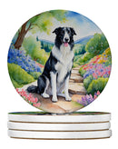 Borzoi Spring Path Large Sandstone Coasters Pack of 4