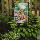 Chow Chow Spring Path Garden Flag  – Dog-Themed Floral Outdoor Decor