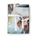 German Shorthaired Pointer Spring Path Apron – Artist-Designed Kitchen, BBQ & Craft Apron