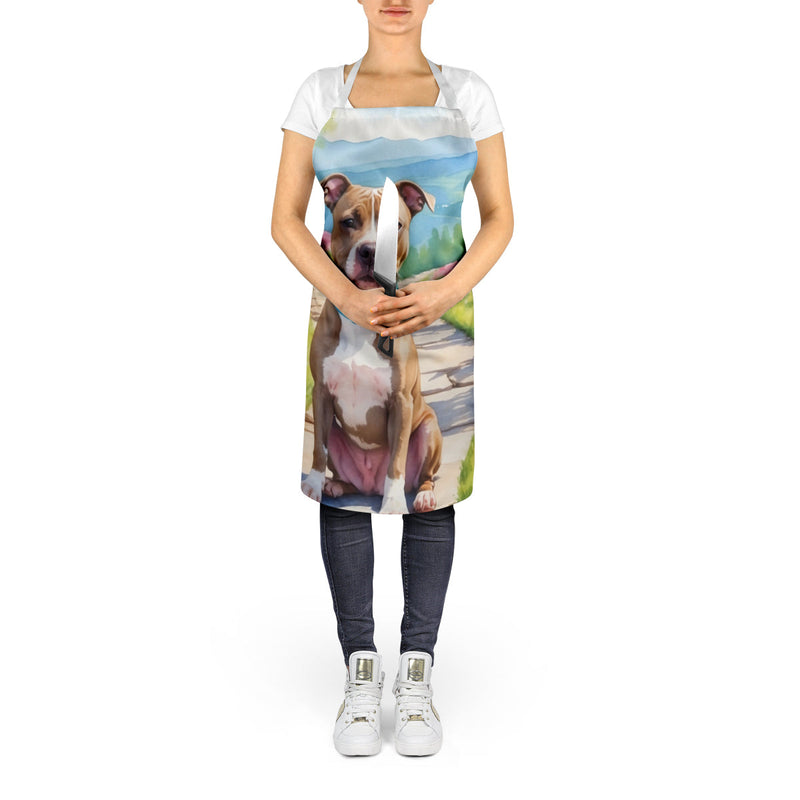 Pit Bull Terrier Spring Path Apron