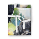 Black Poodle Spring Path Apron – Artist-Designed Kitchen, BBQ & Craft Apron