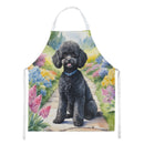 Black Poodle Spring Path Apron – Artist-Designed Kitchen, BBQ & Craft Apron