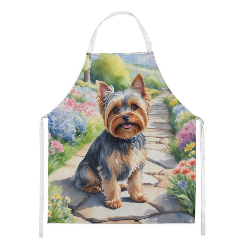 Yorkshire Terrier Spring Path Apron