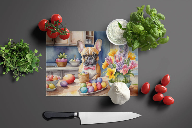 Decorating Easter French Bulldog Glass Cutting Boards – Durable, Decorative Kitchen Art