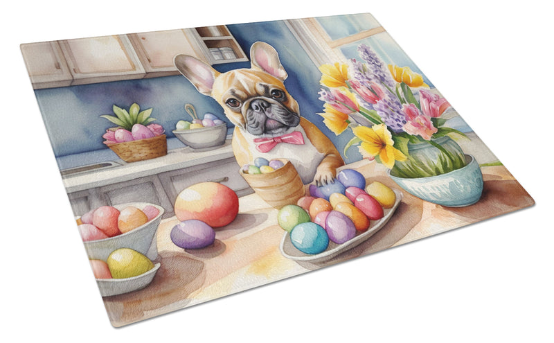 Decorating Easter French Bulldog Glass Cutting Boards – Durable, Decorative Kitchen Art