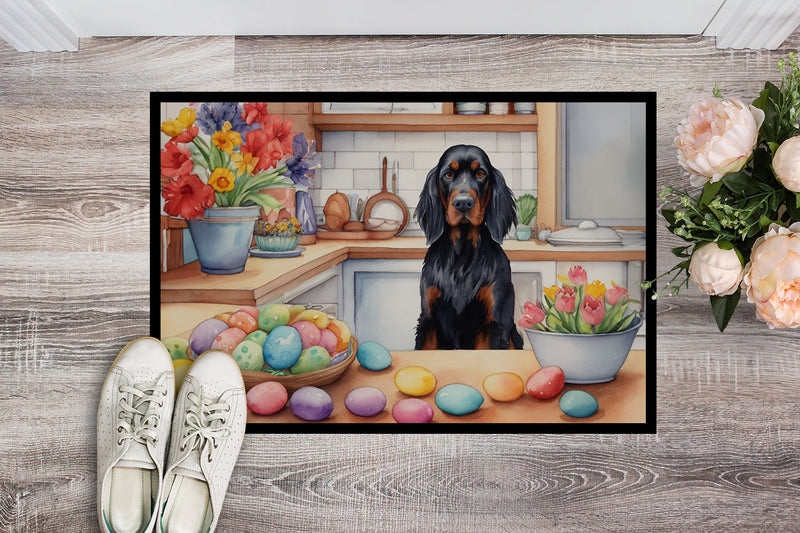 Decorating Easter Gordon Setter Doormat - 18X27 Indoor / Outdoor Rug | Made in USA
