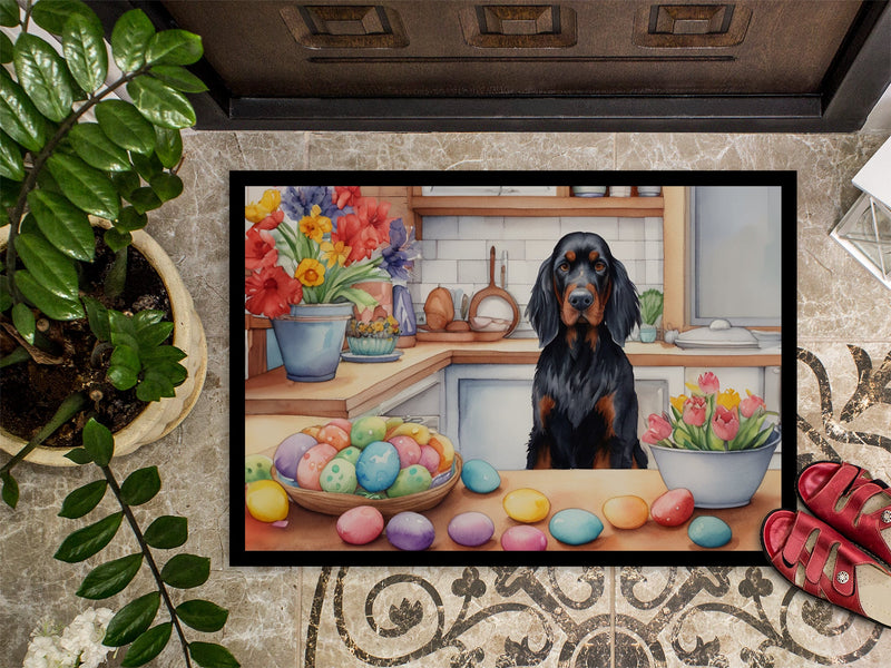 Decorating Easter Gordon Setter Doormat - 18X27 Indoor / Outdoor Rug | Made in USA