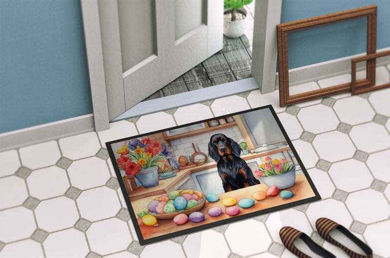 Decorating Easter Gordon Setter Doormat - 18X27 Indoor / Outdoor Rug | Made in USA