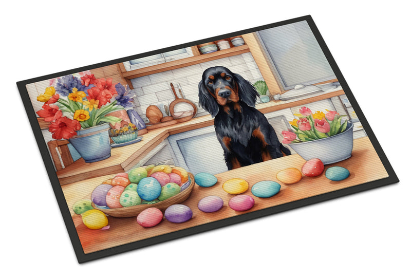 Decorating Easter Gordon Setter Doormat - 18X27 Indoor / Outdoor Rug | Made in USA
