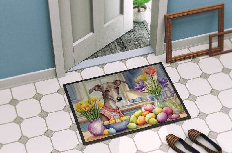 Decorating Easter Italian Greyhound Doormat-24x36 Indoor / Outdoor Rug | Made in USA