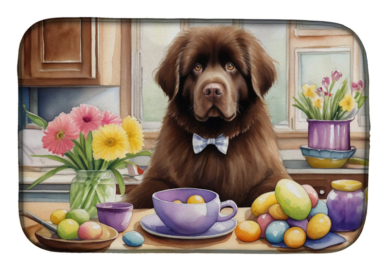 Decorating Easter Newfoundland Dish Drying Mat