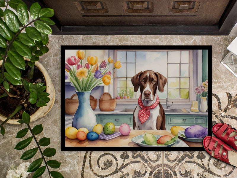 Decorating Easter Pointer Doormat-24x36 Indoor / Outdoor Rug | Made in USA
