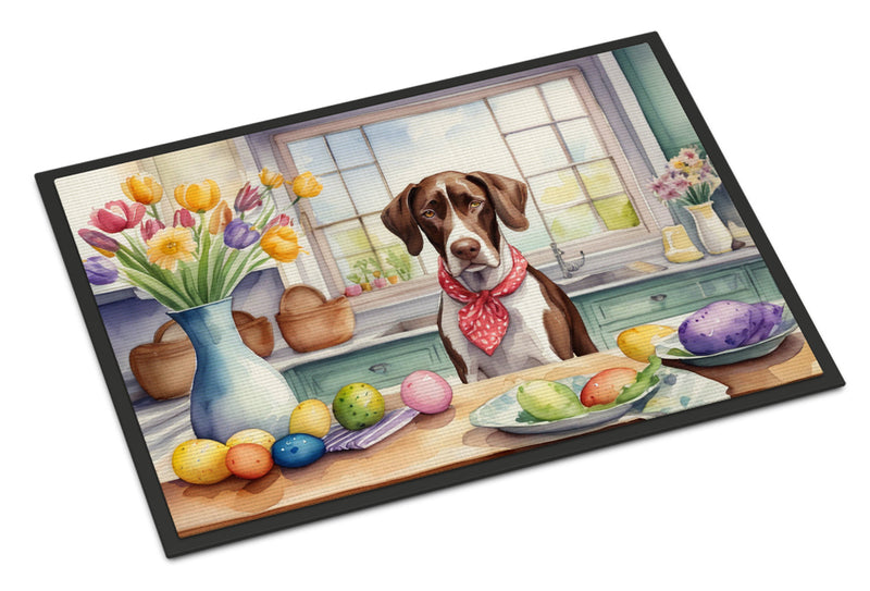 Decorating Easter Pointer Doormat-24x36 Indoor / Outdoor Rug | Made in USA