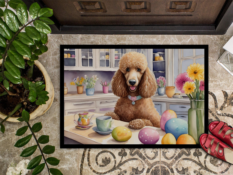 Decorating Easter Poodle Doormat-24x36 Indoor / Outdoor Rug | Made in USA