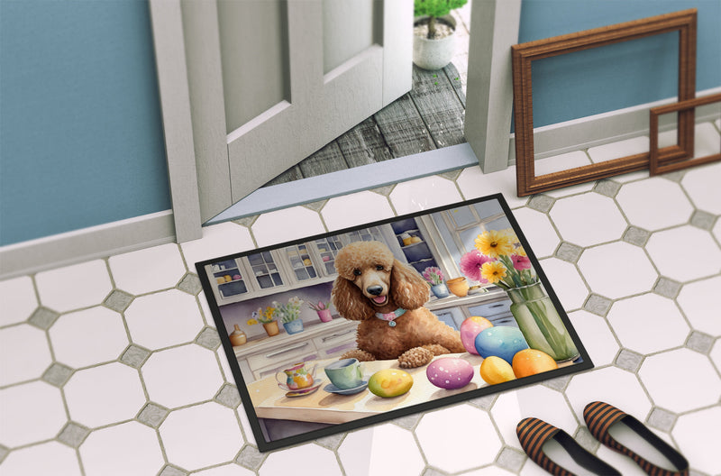 Decorating Easter Poodle Doormat-24x36 Indoor / Outdoor Rug | Made in USA