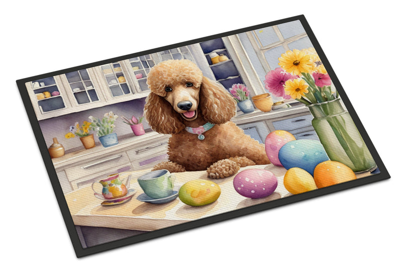 Decorating Easter Poodle Doormat-24x36 Indoor / Outdoor Rug | Made in USA