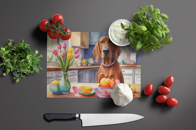 Decorating Easter Redbone Coonhound Glass Cutting Boards – Durable, Decorative Kitchen Art
