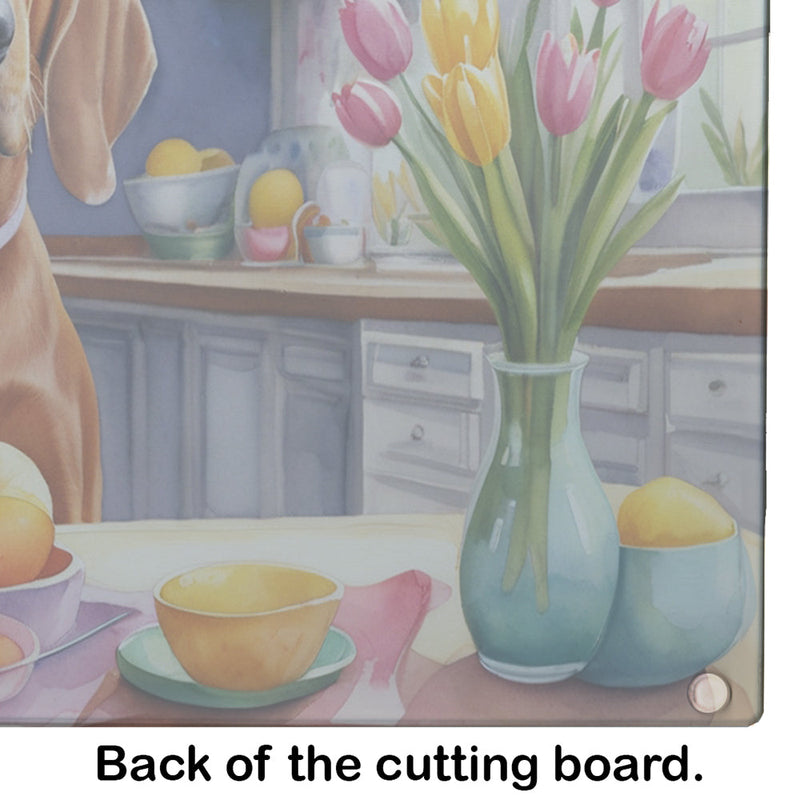 Decorating Easter Redbone Coonhound Glass Cutting Boards – Durable, Decorative Kitchen Art