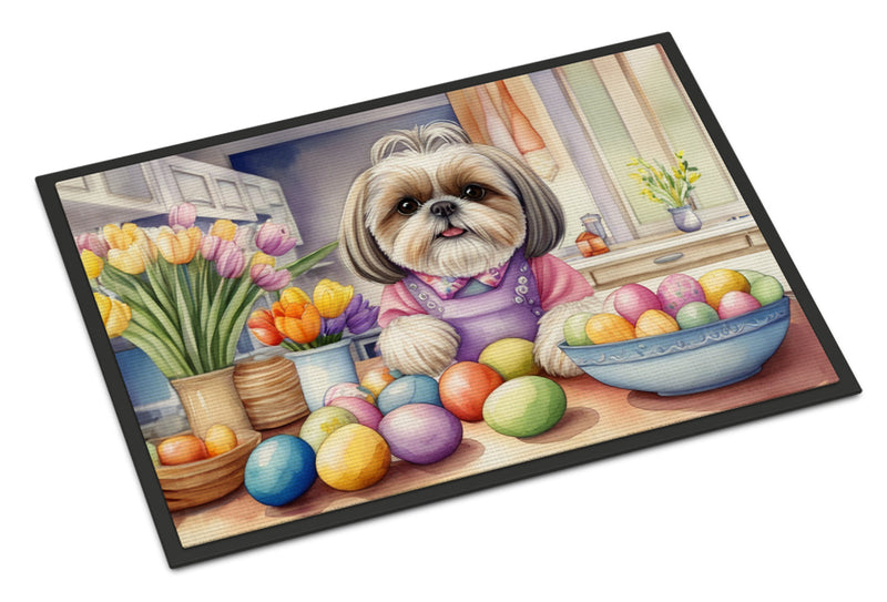 Decorating Easter Shih Tzu Doormat