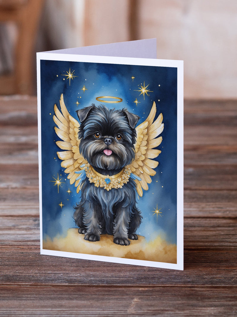 Affenpinscher My Angel Greeting Cards Pack of 8