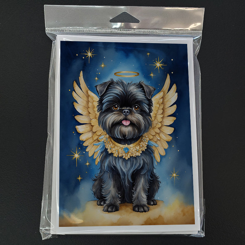 Affenpinscher My Angel Greeting Cards Pack of 8