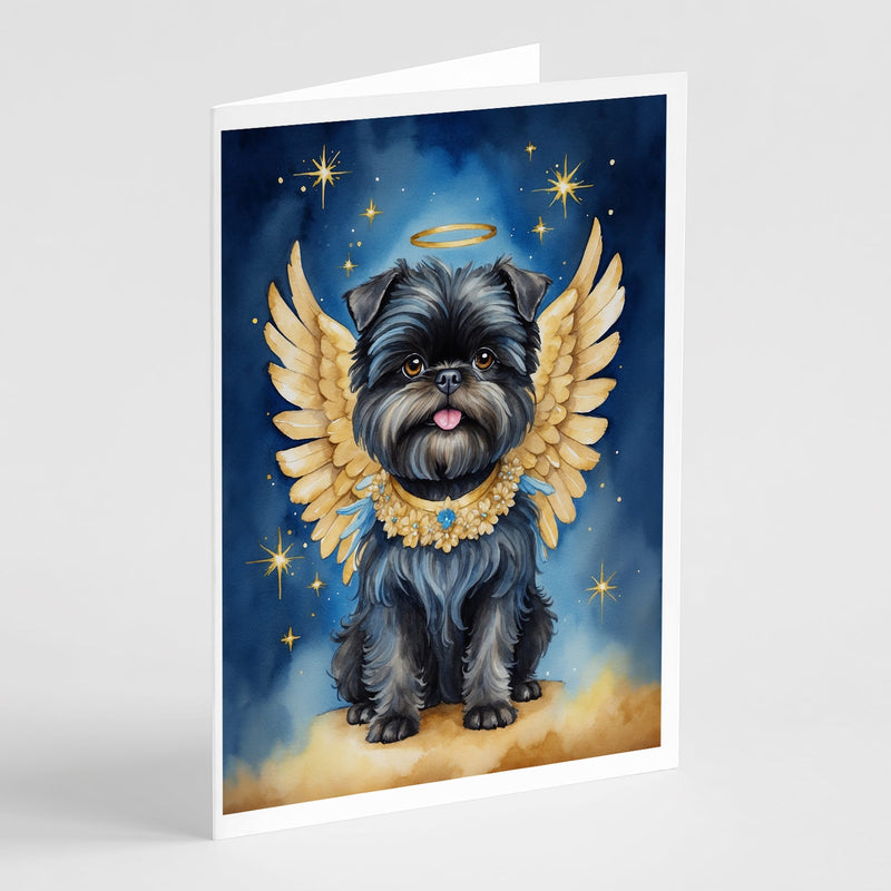 Affenpinscher My Angel Greeting Cards Pack of 8