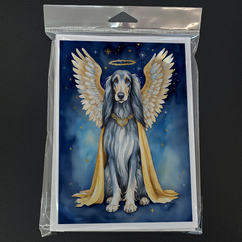 Afghan Hound My Angel Greeting Cards Pack of 8