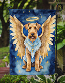 Airedale Terrier My Angel Garden Flag – Memorial or Christmas Dog Angel Decor