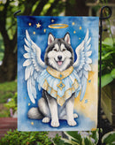 Alaskan Malamute My Angel Garden Flag – Memorial or Christmas Dog Angel Decor