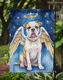 American Bulldog My Angel Garden Flag – Memorial or Christmas Dog Angel Decor