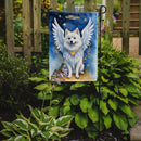 American Eskimo My Angel Garden Flag – Memorial or Christmas Dog Angel Decor