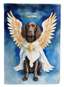 American Water Spaniel My Angel Garden Flag – Memorial or Christmas Dog Angel Decor