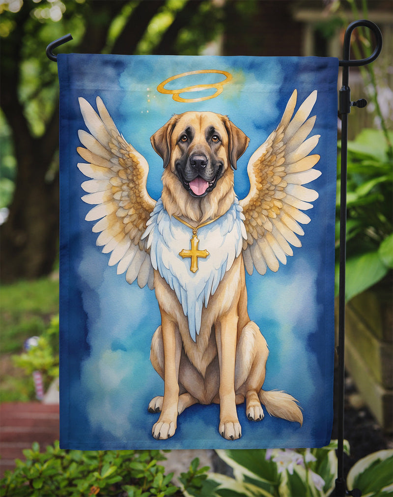 Anatolian Shepherd My Angel Garden Flag – Memorial or Christmas Dog Angel Decor