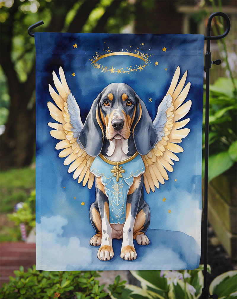 Bluetick Coonhound My Angel Garden Flag – Memorial or Christmas Dog Angel Decor