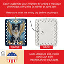 Border Collie My Angel Porcelain Ornament