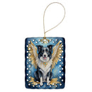 Border Collie My Angel Porcelain Ornament