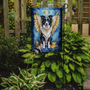 Border Collie My Angel Garden Flag – Memorial or Christmas Dog Angel Decor