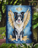Border Collie My Angel Garden Flag – Memorial or Christmas Dog Angel Decor