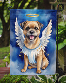 Border Terrier My Angel Garden Flag – Memorial or Christmas Dog Angel Decor
