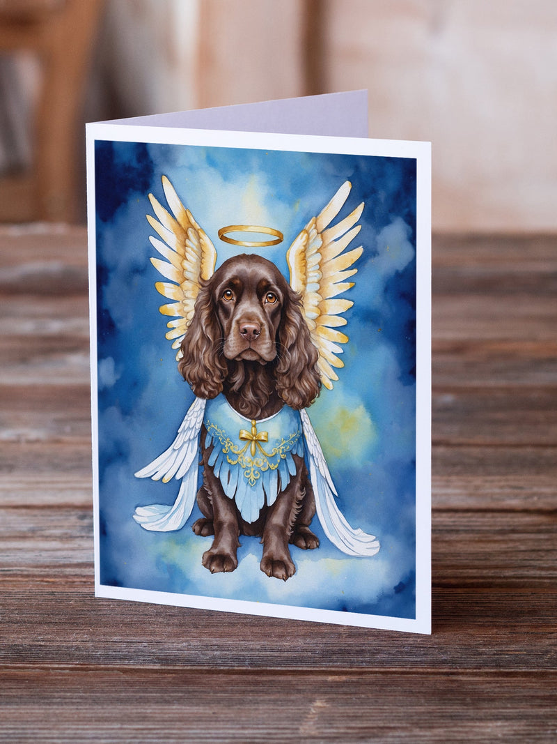 Cocker Spaniel My Angel Greeting Cards - Blank Note Cards – 8-Pack of Artist-Designed Cards with Envelopes