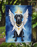 Black Labrador Retriever My Angel Garden Flag – Memorial or Christmas Dog Angel Decor