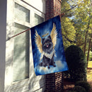 Black Pomeranian My Angel House Flag