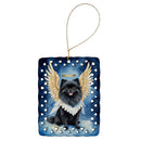 Black Pomeranian My Angel Porcelain Ornament