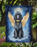 Black Poodle My Angel Garden Flag – Memorial or Christmas Dog Angel Decor