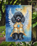 Black Poodle My Angel Garden Flag – Memorial or Christmas Dog Angel Decor