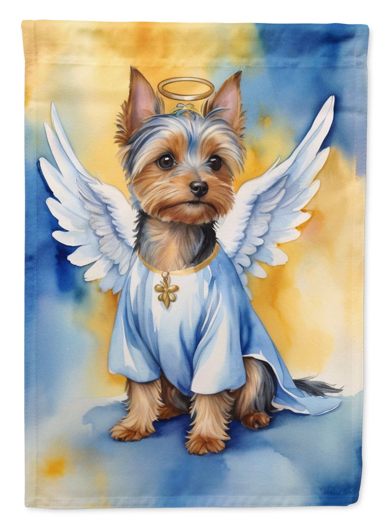Silky Terrier My Angel Garden Flag – Memorial or Christmas Dog Angel Decor