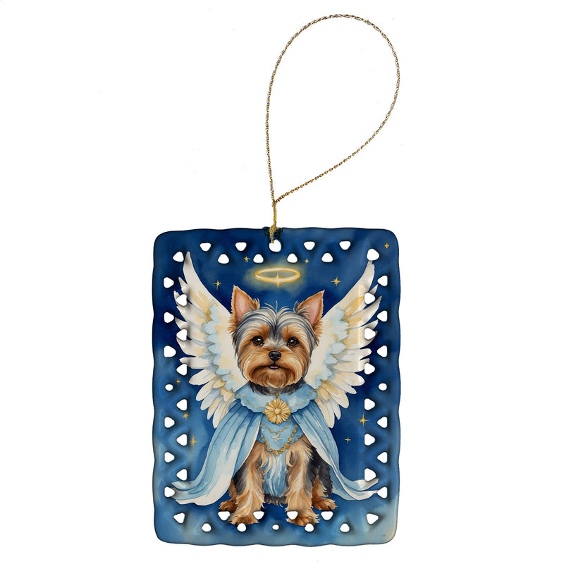 Yorkshire Terrier My Angel Porcelain Ornament