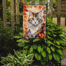 American Curl Fall Garden Flag - Cat in Fall Leaves - Cat-Themed Seasonal Yard Decor