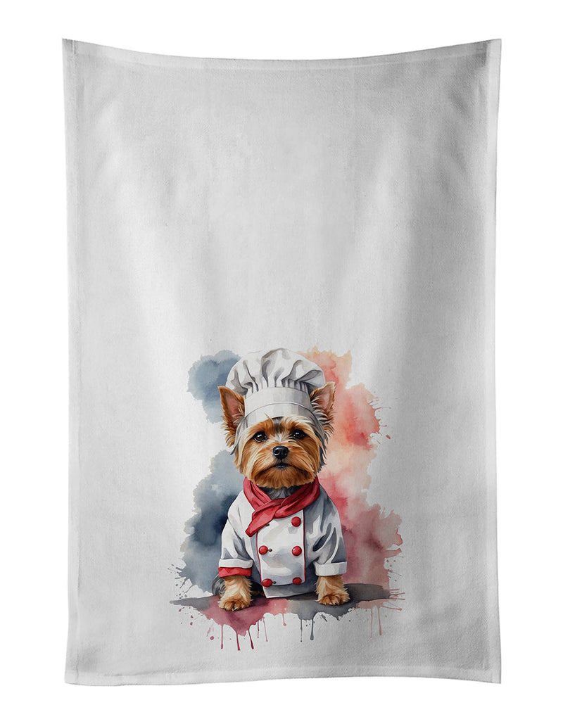 Yorkshire Terrier Chef Kitchen Towel Set of 2